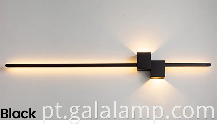 Lâmpada de parede de tira minimalista, lâmpada de parede de fundo, lâmpada de corredor nórdico